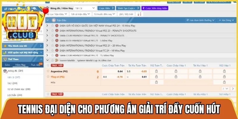 Tennis đại diện cho một phương án giải trí đầy cuốn hút, kịch tính